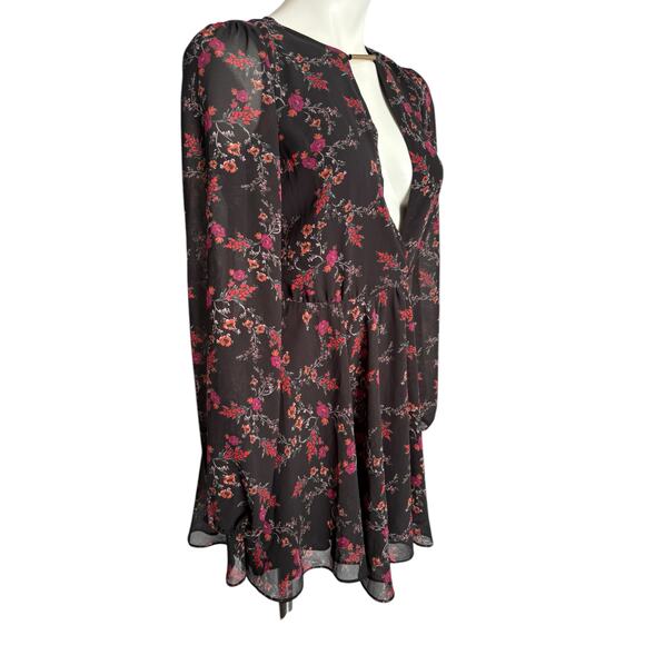 Lovers + Friends Dark Romantic Mini Dress Size XS Whimsigoth Fairy Grunge - Picture 6 of 11